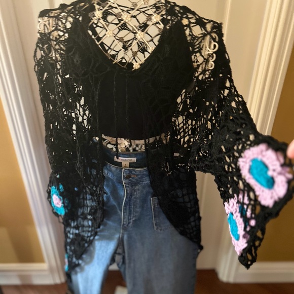 crocheted jacket from DEE DEE collection medium or large size - Picture 6 of 16